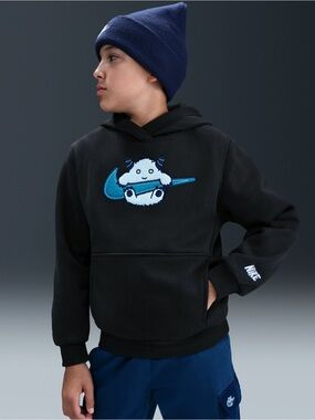 Nike Sportswear Club Yeti Monster Fleece
Big Kids' Pullover Hoodie In Black
